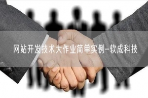网站开发技术大作业简单实例-软成科技